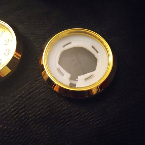 Vintage Wooden Desktop Weather Block Clock - Picture 4 of 5